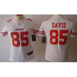 Women's Nike Limited San Francisco 49ers #85 Vernon Davis White Jerseys