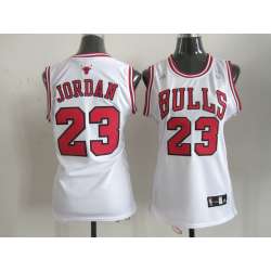 Womens Chicago Bulls #23 Michael Jordan Revolution 30 Swingman Black Jerseys