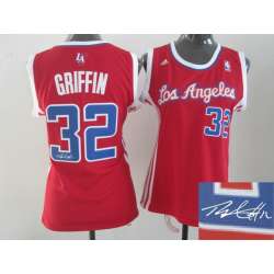 Womens Los Angeles Clippers #32 Blake Griffin Swingman Red Signature Edition Jerseys