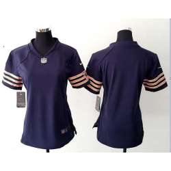 Womens Nike Chicago Bears Blank Dark Blue Team Color Game Jerseys