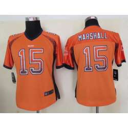 Womens Nike Chicago Bears #15 Marshall 2013 Drift Fashion Orange Elite Jerseys