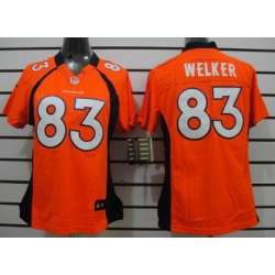 Womens Nike Limited Denver Broncos #83 Wes Welker Orange Jerseys