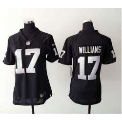 Womens Nike Oakland Raiders #17 Milton Williams Black Game Jerseys