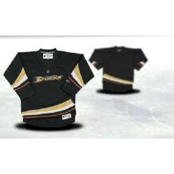 Youth Anaheim Ducks Customized Black Stitched Hockey Jersey