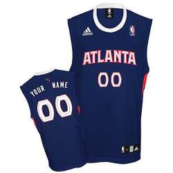 Youth Atlanta Hawks Customized Round-neck blue Jerseys