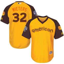 Youth Baltimore Orioles #32 Matt Wieters Gold 2016 All Star American League Stitched Baseball Jersey