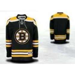 Youth Boston Bruins Customized Black Stitched Hockey Jersey