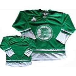 Youth Boston Bruins Customized Green Stitched Hockey Jersey