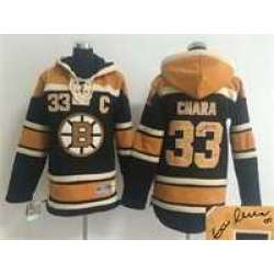 Youth Boston Bruins #33 Zdeno Chara Black Stitched Signature Edition Hoodie
