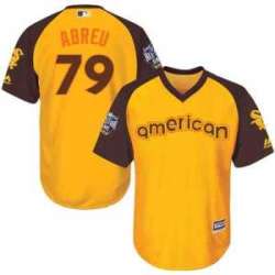 Youth Chicago White Sox #79 Jose Abreu Gold 2016 All Star American League Stitched Baseball Jersey