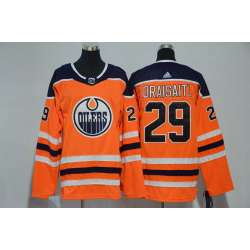 Youth Edmonton Oilers #29 Leon Draisaitl Orange Adidas Jersey