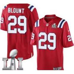 Youth Limited LeGarrette Blount Red Jersey Alternate #29 NFL New England Patriots Nike Super Bowl LI 51