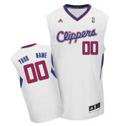 Youth Los Angeles Clippers Custom white blue number Jerseys