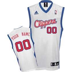 Youth Los Angeles Clippers Custom white red number Jerseys