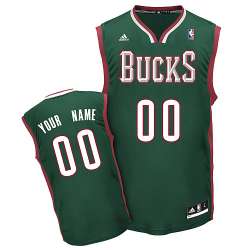 Youth Milwaukee Bucks Custom green Jerseys