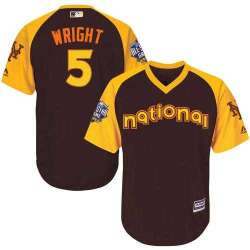 Youth New York Mets #5 David Wright Brown 2016 All Star National League Stitched Baseball Jersey