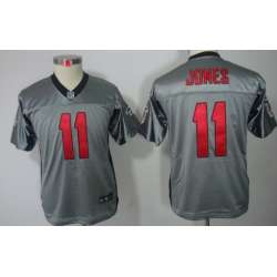 Youth Nike Atlanta Falcons #11 Julio Jones Gray Jerseys