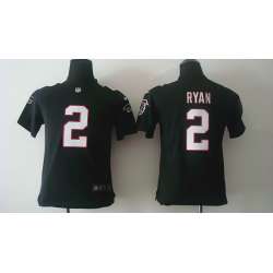 Youth Nike Atlanta Falcons #2 Matt Ryan Black Game Jerseys