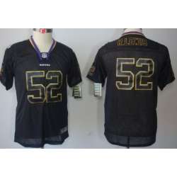 Youth Nike Baltimore Ravens #52 Ray Lewis Lights Out Black Jerseys