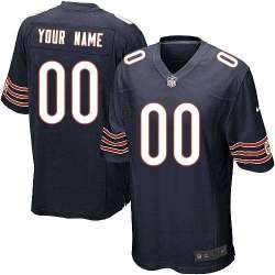 Youth Nike Chicago Bears Customized Navy Blue Team Color Stitched NFL Game Jersey
