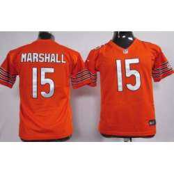 Youth Nike Chicago Bears #15 Brandon Marshall Orange Game Jerseys