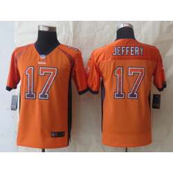 Youth Nike Chicago Bears #17 Jeffery Drift Fashion Orange Elite Jerseys