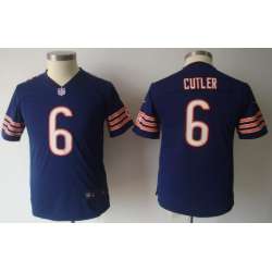 Youth Nike Chicago Bears #6 Jay Cutler Blue Game Jerseys