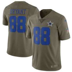 Youth Nike Dallas Cowboys #88 Dez Bryant Olive Salute To Service Limited Jersey