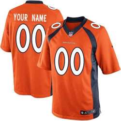 Youth Nike Denver Broncos Customized Orange Team Color Stitched NFL Game Jersey