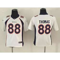 Youth Nike Denver Broncos #88 Demaryius Thomas White Game Jerseys