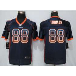 Youth Nike Denver Broncos #88 Thomas Drift Fashion Blue Stitched Elite Jersey