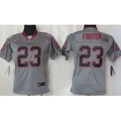 Youth Nike Houston Texans #23 Arian Foster Lights Out Gray Jerseys