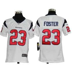 Youth Nike Houston Texans #23 Arian Foster White Game Jerseys
