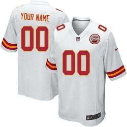 Youth Nike Kansas City Chiefs Customized White Team Color Stitched NFL Game Jersey
