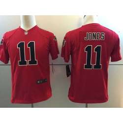 Youth Nike Limited Atlanta Falcons #11 Julio Jones Red Stitched NFL New Color Rush Jersey