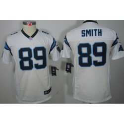 Youth Nike Limited Carolina Panthers #89 Steve Smith White Jerseys