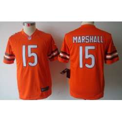 Youth Nike Limited Chicago Bears #15 Brandon Marshall Orange Jerseys