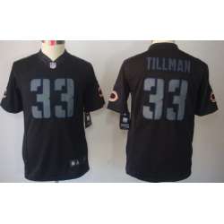 Youth Nike Limited Chicago Bears #33 Charles Tillman Black Impact Jerseys