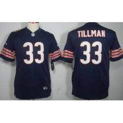 Youth Nike Limited Chicago Bears #33 Charles Tillman Blue Jerseys