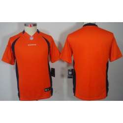 Youth Nike Limited Denver Broncos Blank Orange Jerseys
