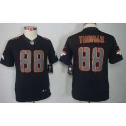 Youth Nike Limited Denver Broncos #88 Demaryius Thomas Black Impact Jerseys