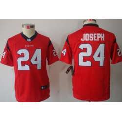 Youth Nike Limited Houston Texans #24 Johnathan Joseph Red Jerseys