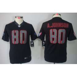 Youth Nike Limited Houston Texans #80 Andre Johnson Black Impact Jerseys