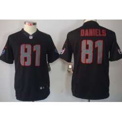 Youth Nike Limited Houston Texans #81 Owen Daniels Black Impact Jerseys