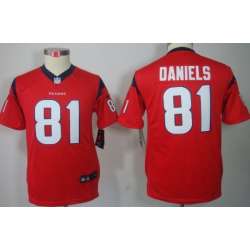 Youth Nike Limited Houston Texans #81 Owen Daniels Red Jerseys
