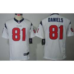 Youth Nike Limited Houston Texans #81 Owen Daniels White Jerseys