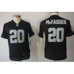 Youth Nike Limited Oakland Raiders #20 Darren McFadden Black Jerseys