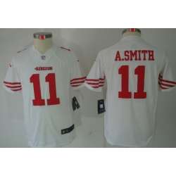 Youth Nike Limited San Francisco 49ers #11 Alex Smith White Jerseys