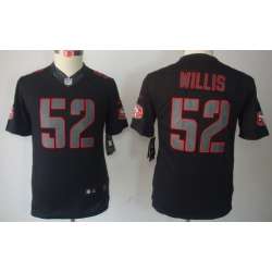 Youth Nike Limited San Francisco 49ers #52 Patrick Willis Black Impact Jerseys