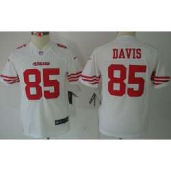 Youth Nike Limited San Francisco 49ers #85 Vernon Davis White Jerseys